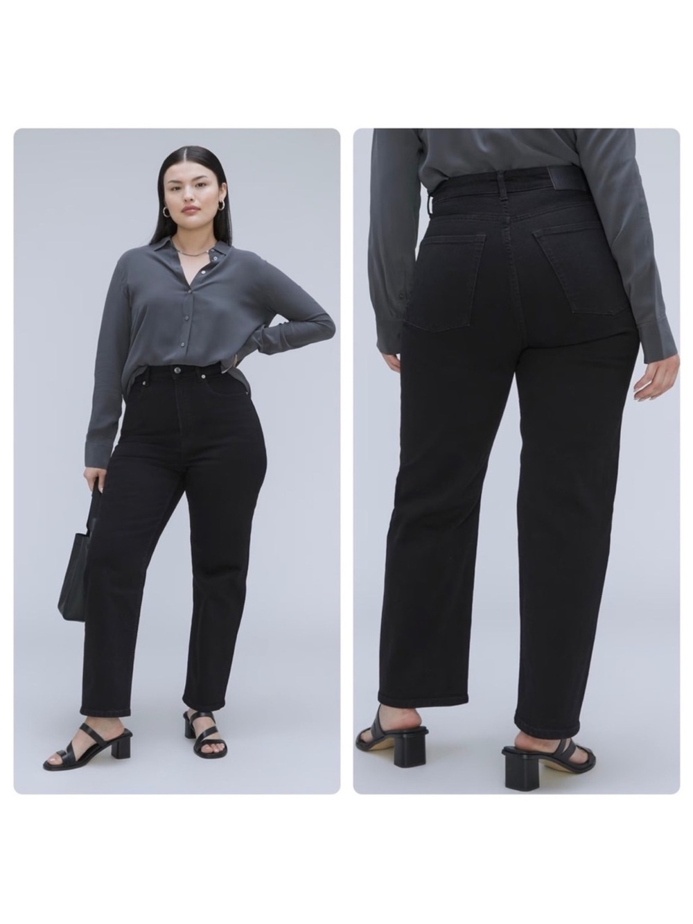 Everlane The Curvy Way High Jean in Black Size: 27, NWT
